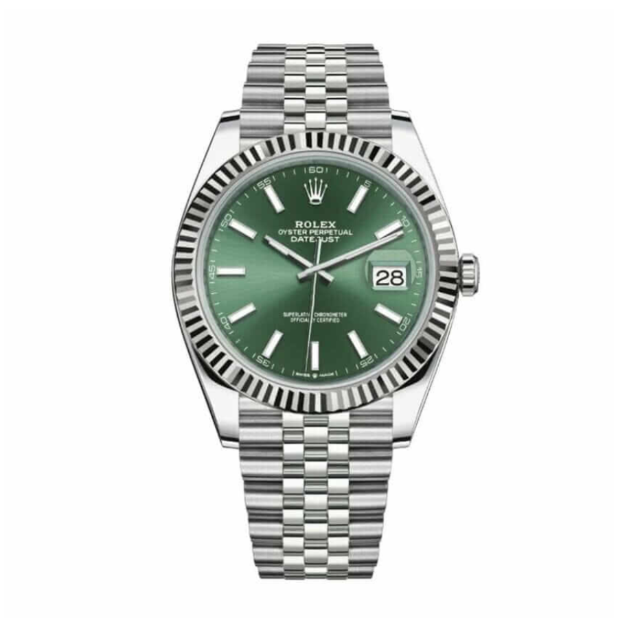 Datejust-41-Mint-Green-Dial-Replica-1 Datejust 41 126334 Mint Green Dial Replica - Image 1