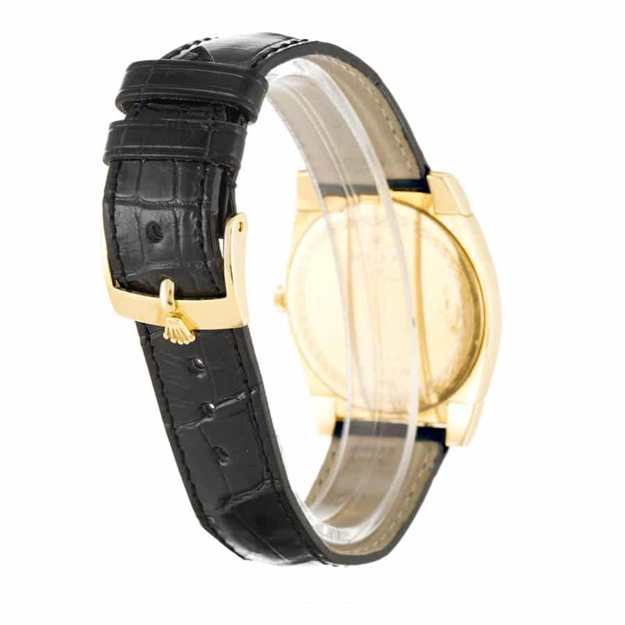 Rolex-Cellini-Yellow-Gold-White-Replica-Back Rolex Cellini Geneve Yellow Gold White 5320/8 Replica - Image 3