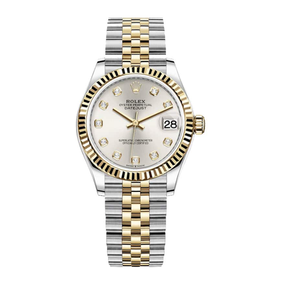 Rolex-Datejust-278273-Steel-And-Yellow-Gold-Silver-With-Diamond-Dial-Replica Rolex Datejust 278273 Steel And Yellow Gold Silver With Diamond Dial Replica - Image 1