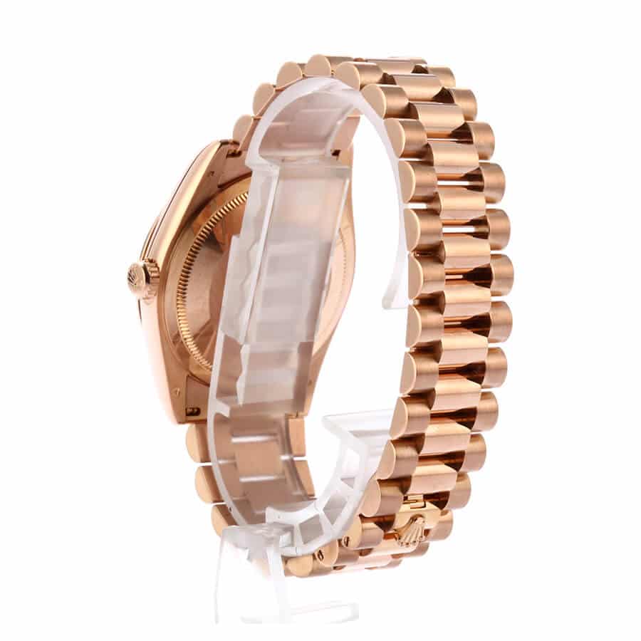 Rolex-Day-Date-Bronze-Wave-Dial-Replica-Back Rolex Day-Date Wave 218235-0035 Replica - Image 3