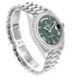 Rolex Day Date 228238 Olive Diamond Replica - Image 2