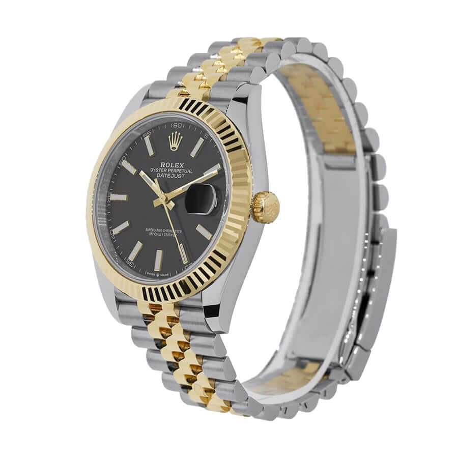 rolex-datejust-126333-41mm-yellow-gold-steel-black-dial-replica Rolex Datejust 126333 Yellow Gold & Steel Black Dial Jubilee Replica - Image 2