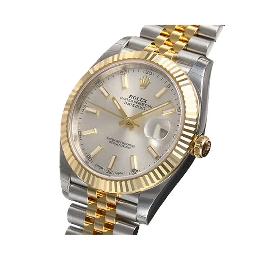 rolex-datejust-126333-yellow-gold-steel-silver-dial-jubilee Datejust 41 126333 Watch Replica - Image 2