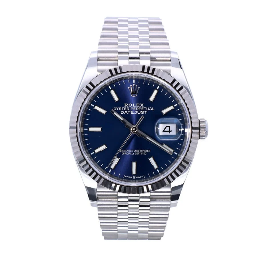 rolex-datejust-oyster-datejust-ii-steel-white-gold-126234-blue-dial-replica Datejust 126234 Replica - Image 1