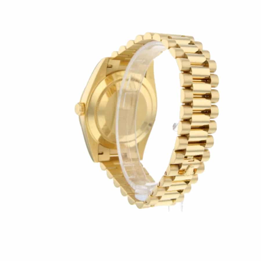 rolex-day-date-228238-2018-ew-yellow-gold-silver-diagonal-dial-3 Rolex 228238-0042 Diagonal Replica - Image 3