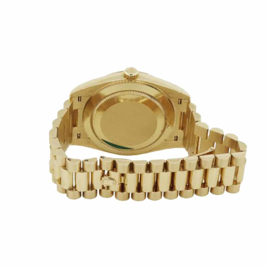 rolex-day-date-228238-yellow-gold-silver-diagonal-dial-replica Rolex 228238-0004 Diogonal Silver Replica - Image 5