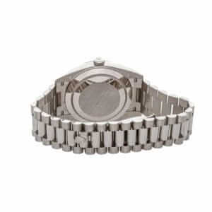 rolex-day-date-228239-kw-stainless-steel-silver-stripe-dial-3-300x300 Rolex Day-Date II 218206 Ice Blue Watch Replica - Image 4