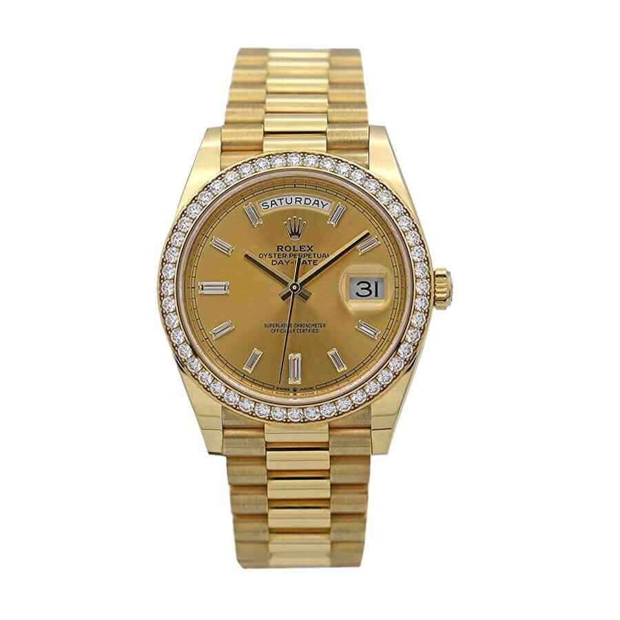 rolex-day-date-228348rbr-kw-yellow-gold-diamonds-champagne-dial-replica Rolex Day-Date 228348RBR KW Yellow Gold & Diamonds Champagne Dial Replica - Image 1