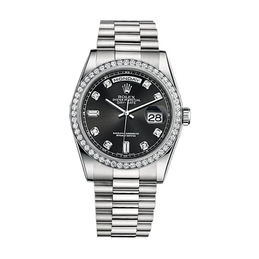 rolex-day-date-228349rbr-white-gold-diamond-automatic-diamonds-sapphire-dial-replica Rolex Day-Date 228349RBR White Diamond Replica - Image 1