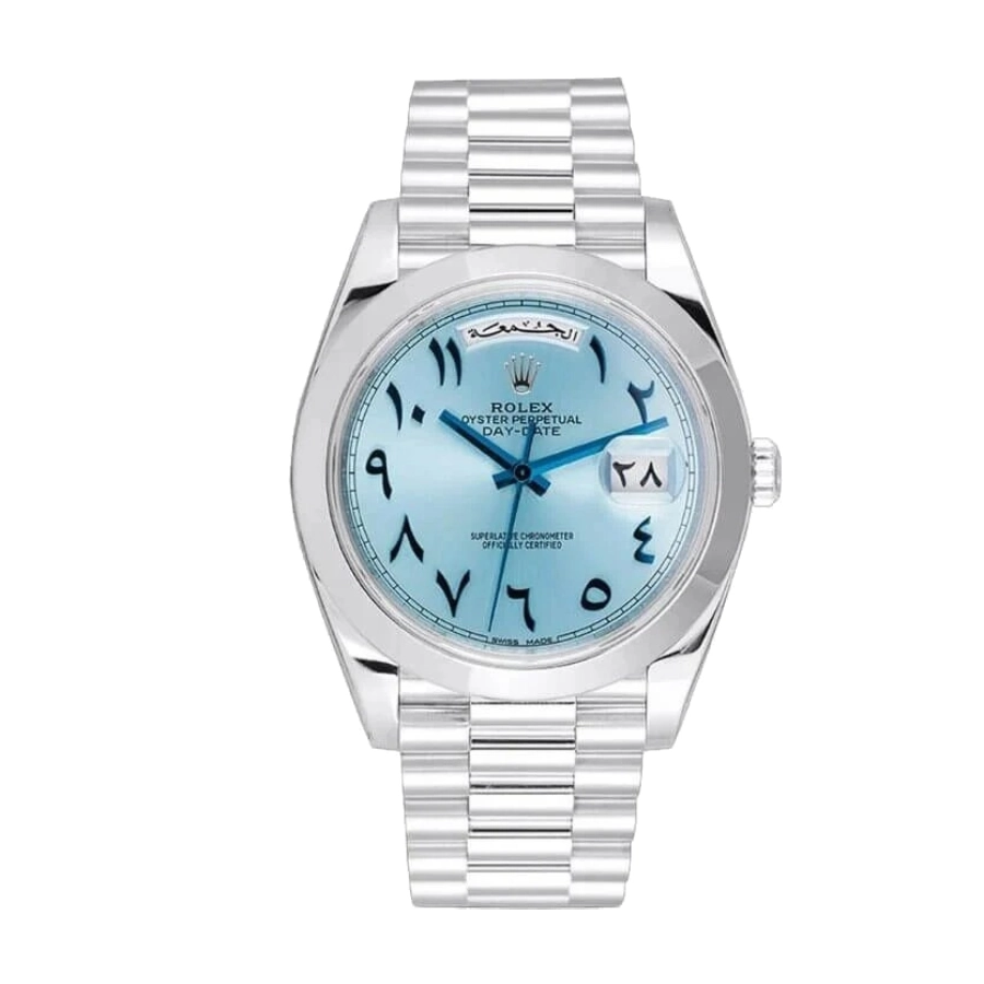 rolex-day-date-40-228206-ice-blue-arabic-dial-1 Rolex Day-Date 40 228206 Ice Blue Arabic Dial Replica - Image 1