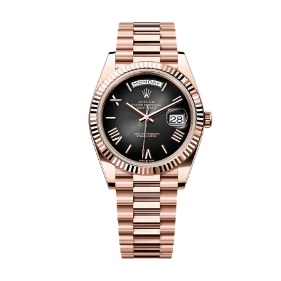 rolex-day-date-40-black-smoke-dial Rolex Day-Date 40 Black Smoke Dial Replica - Image 1