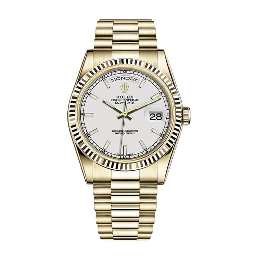 rolex-day-date-automatic-yellow-gold-champagne-dial-118238-1 Rolex Datejust Ivory 228239 Replica - Image 1