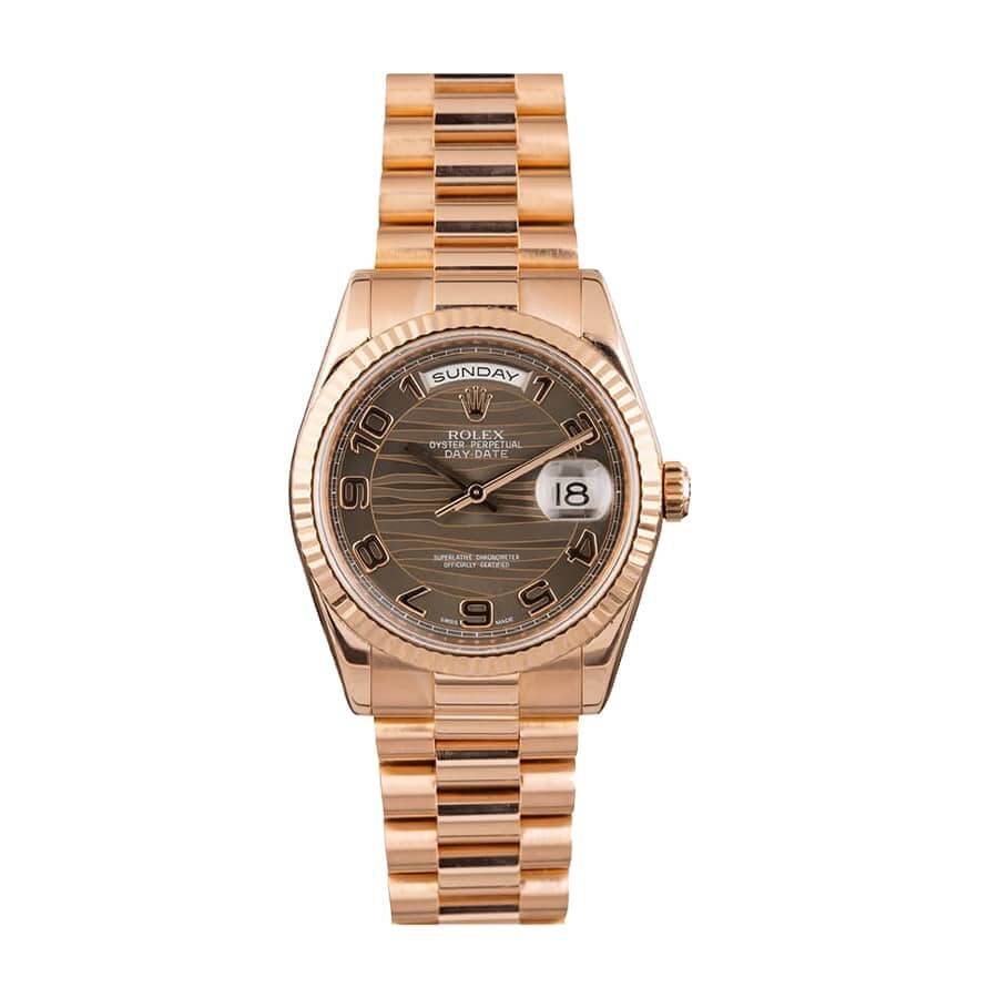 rolex-day-date-bronze-wave-218235-replica Rolex Day-Date Wave 218235-0035 Replica - Image 1