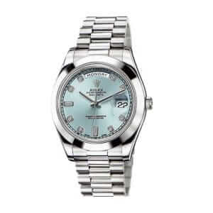 rolex-day-date-ii-218206-41mm-v6-stainless-steel-blue-dial-replica-1-300x300 Rolex Day-Date II 218206 Ice Blue Watch Replica - Image 2