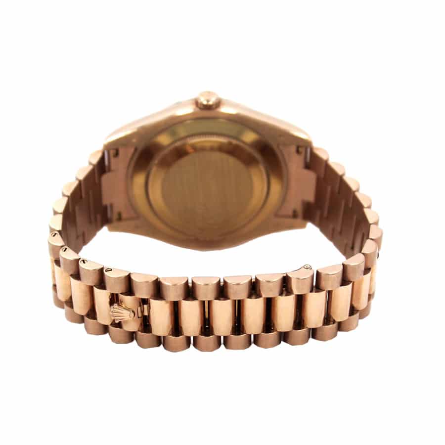 rolex-day-date-ii-218235-kw-rose-gold-black-dial-replica2 Rolex Day-Date Wave 218235-0035 Replica - Image 4