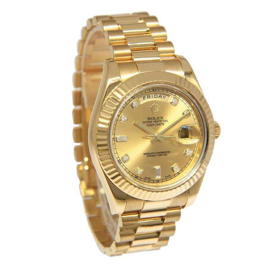 rolex-day-date-ii-218238-kw-yellow-gold-champagne-dial-replic Rolex DayDate 218238 Replica - Image 3