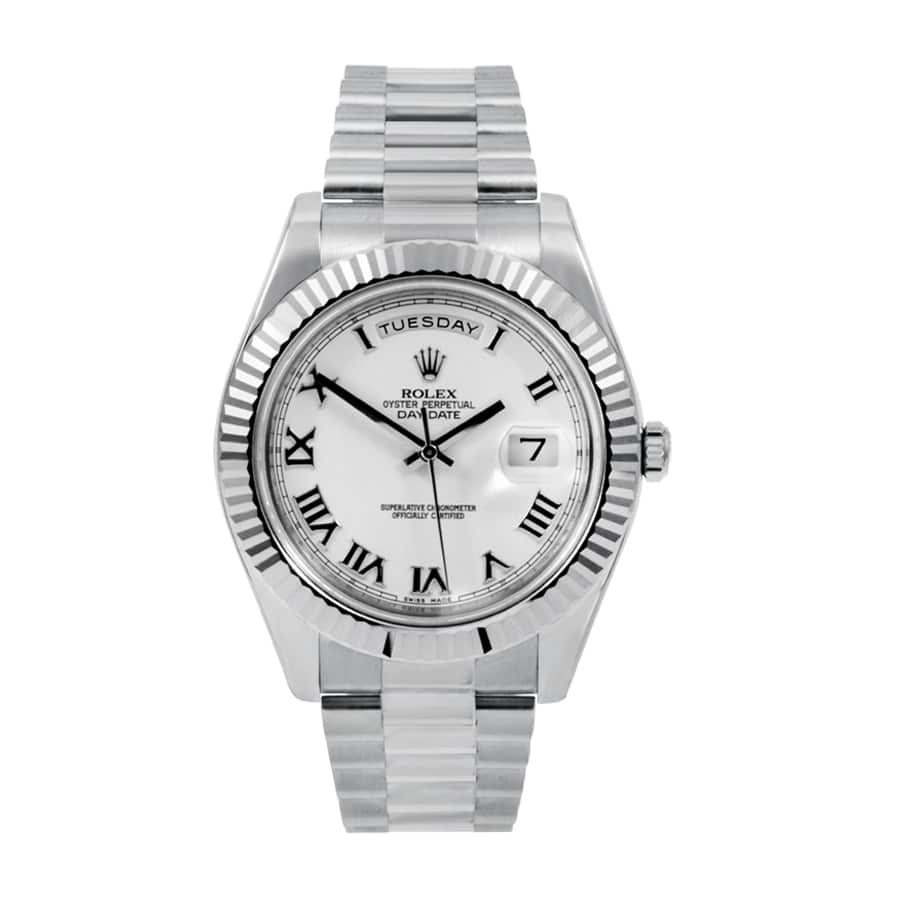 rolex-day-date-ii-218239-replica-3 Rolex Day-Date Roman White Dial Replica - Image 1