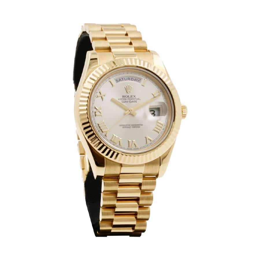 rolex-day-date-ii-collection-gold-silver-white-dial-218238333 Rolex Day-Date II Collection Gold Silver White Dial 218238 Replica - Image 2