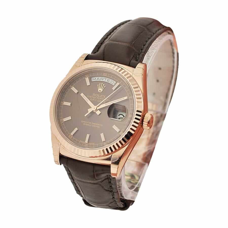 rolex-day-date-right-118139 Rolex Day-Date 118135 V5 Brown Dial Replica - Image 2