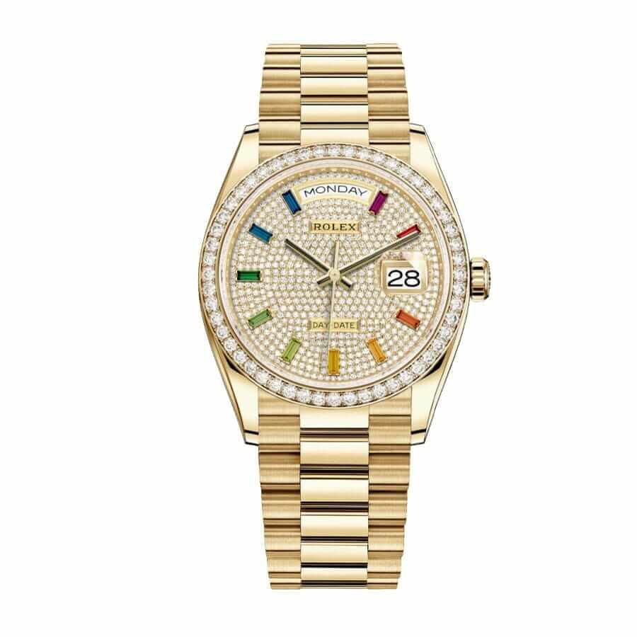 rolex-day-date-yellow-gold-with-pave-diamond-dial-sapphire-128348rbr-replica-1 Rolex Day-Date Yellow Gold With Pave Diamond Dial Sapphire 128348RBR-0030 Replica - Image 1
