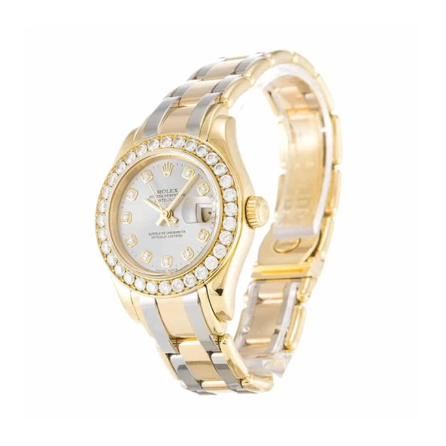 rolex-pearlmaster-replica-1 Rolex Tridor Pearlmaster Ladies Gold & Diamond 80298-0048 Replica - Image 2