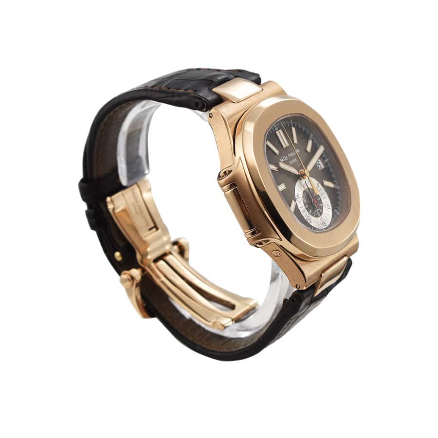 3-2 Patek Philippe Nautilus Rose Leather Replica - Image 3