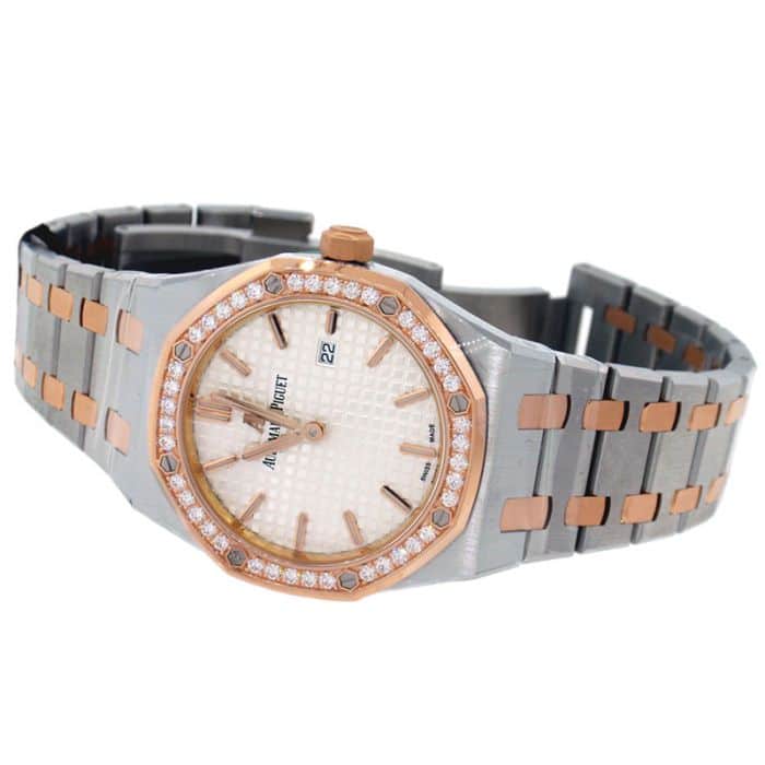 67651sr_side Audemars Piguet 67651SR.ZZ.1261SR.01 Ladies Diamond Watch Replica - Image 4