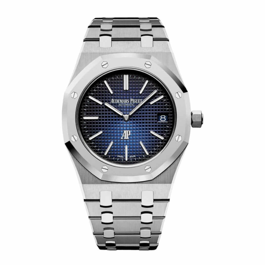 AP-Extra-Thin-Blue-Dial-Replica Audemars Piguet 16202ST Extra Thin Blue Dial Replica - Image 1