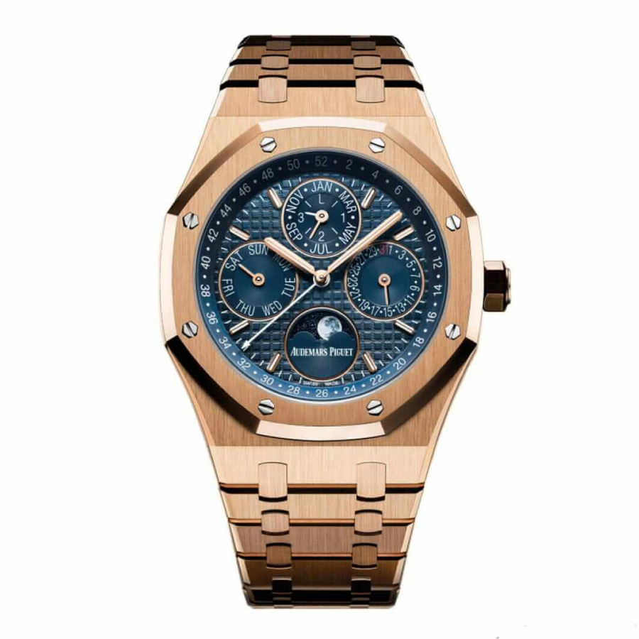 AP-Rose-Gold-Blue-Dial-Replica Audemars Piguet 26240OR.OO.1320OR.01 Rose Gold Blue Dial Replica - Image 1
