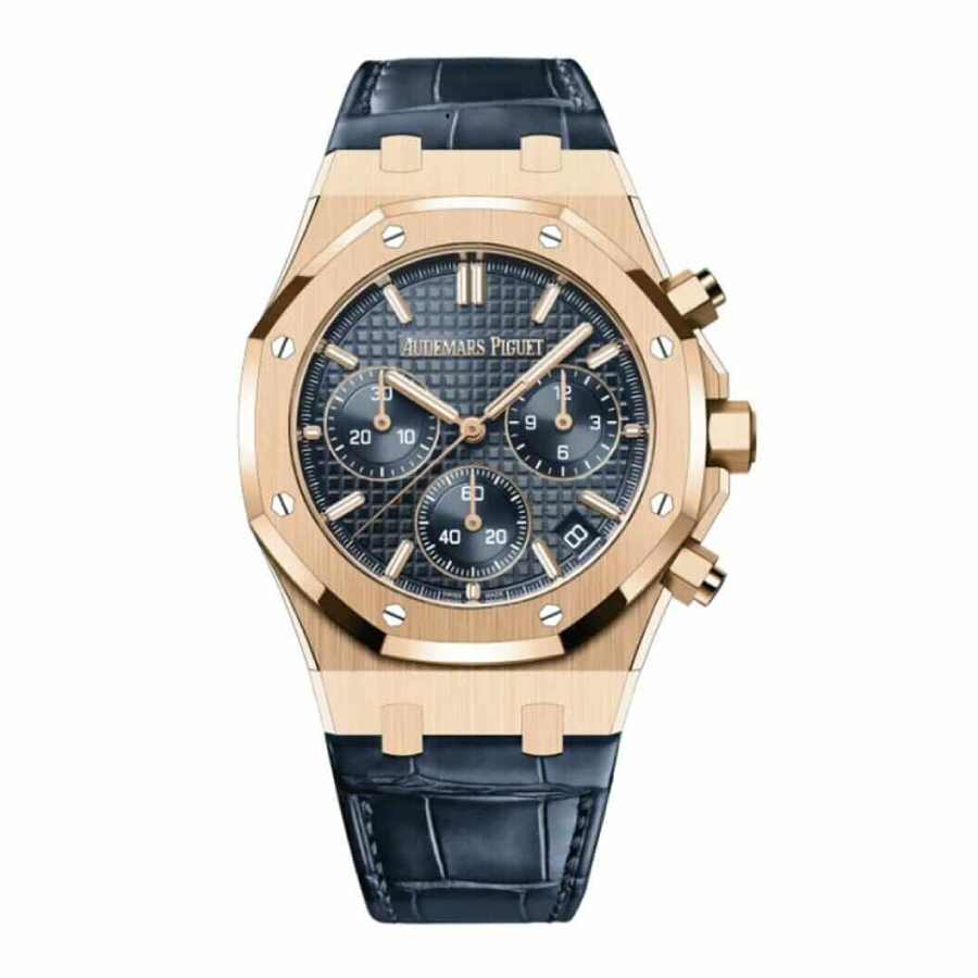 Audemars-Piguet-Blue-Leather-Replica Audemars Piguet 26401RO Blue Leather Replica - Image 1