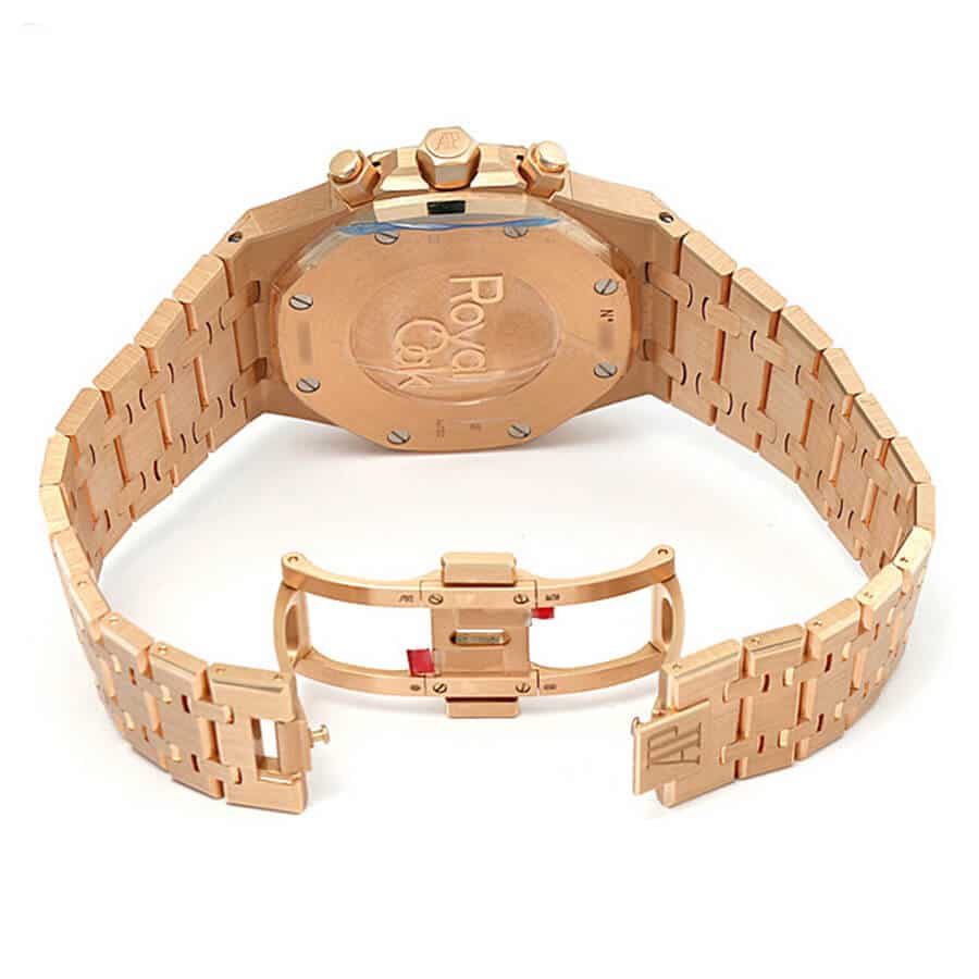 Audemars-Piguet-Rose-Gold-Royal-Chronograph-Replica-Back Audemars Piguet Royal Oak Chronograph 26331OR.OO.D821CR.01 Replica - Image 4