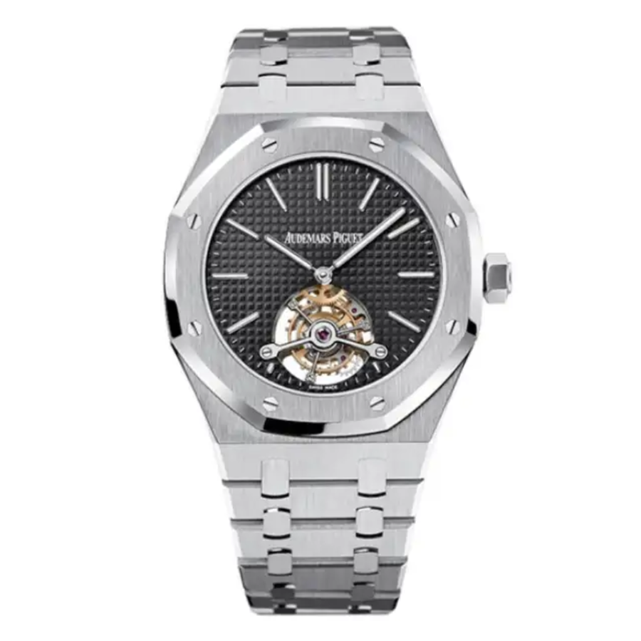 Audemars-Piguet-Royal-Oak-26512ST.OO_.1220ST.01-Tourbillon-Black-Dial-Replica-1 Audemars Piguet Royal Oak 26512ST.OO.1220ST.01 Tourbillon Black Dial Replica - Image 1