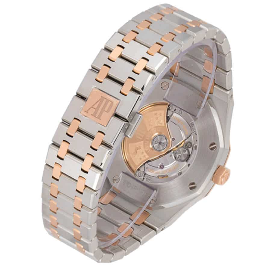 Audemars-Piguet-Royal-Oak-Self-Winding-Two-Tone-Replica-Back Audemars Piguet Royal Oak 15400SR.OO.1220SR.01 Replica - Image 4