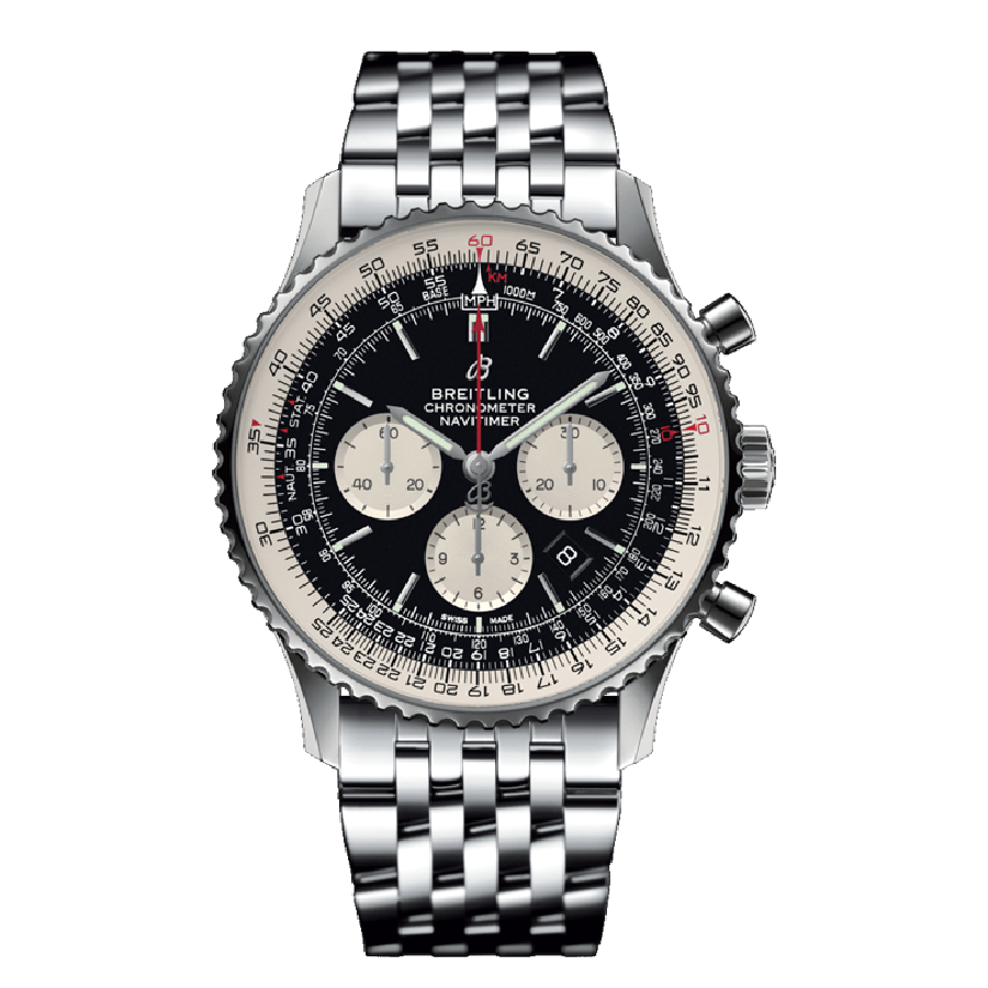 Breitling-Navitimer-B01-Black-Replica-1 Breitling Navitimer AB0121211B1A1 Black Replica - Image 1