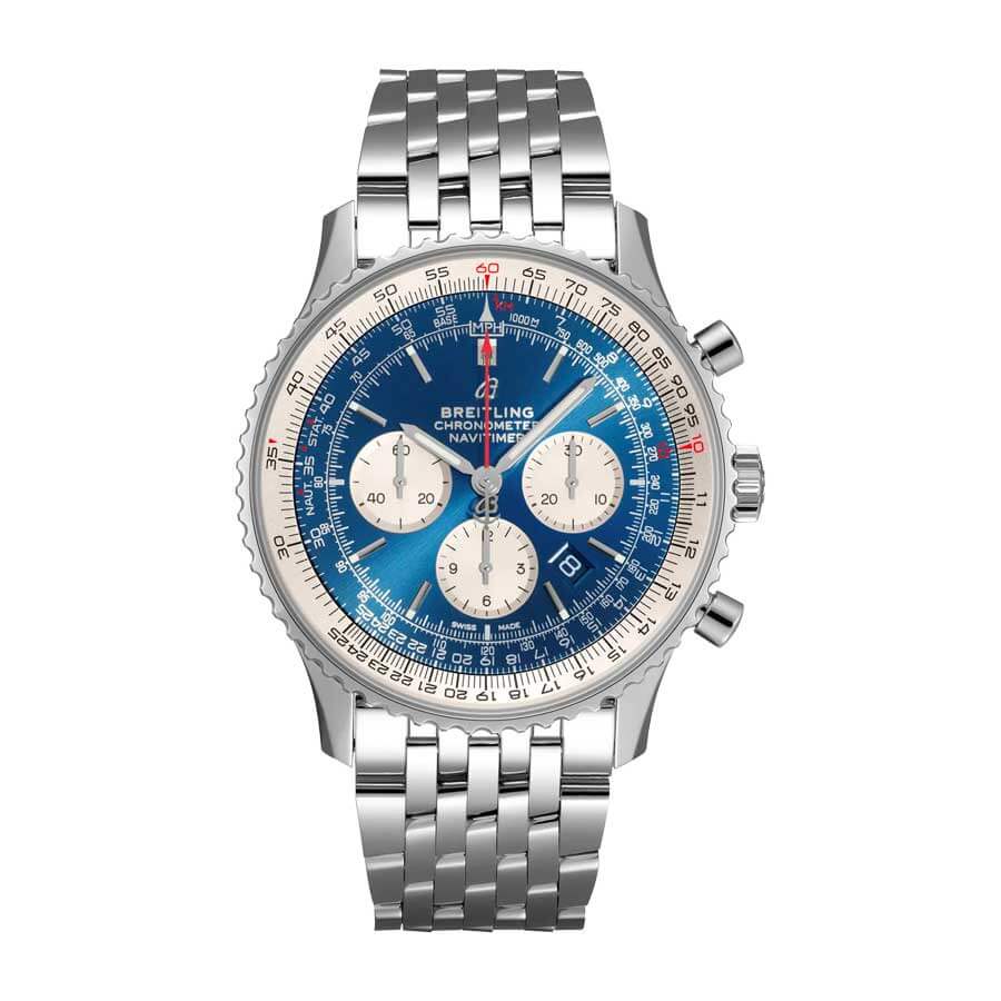 Breitling-Navitimer-B01-Blue-Chronograph-Dial Breitling Navitimer B01 AB0127211C1A1 Replica - Image 1