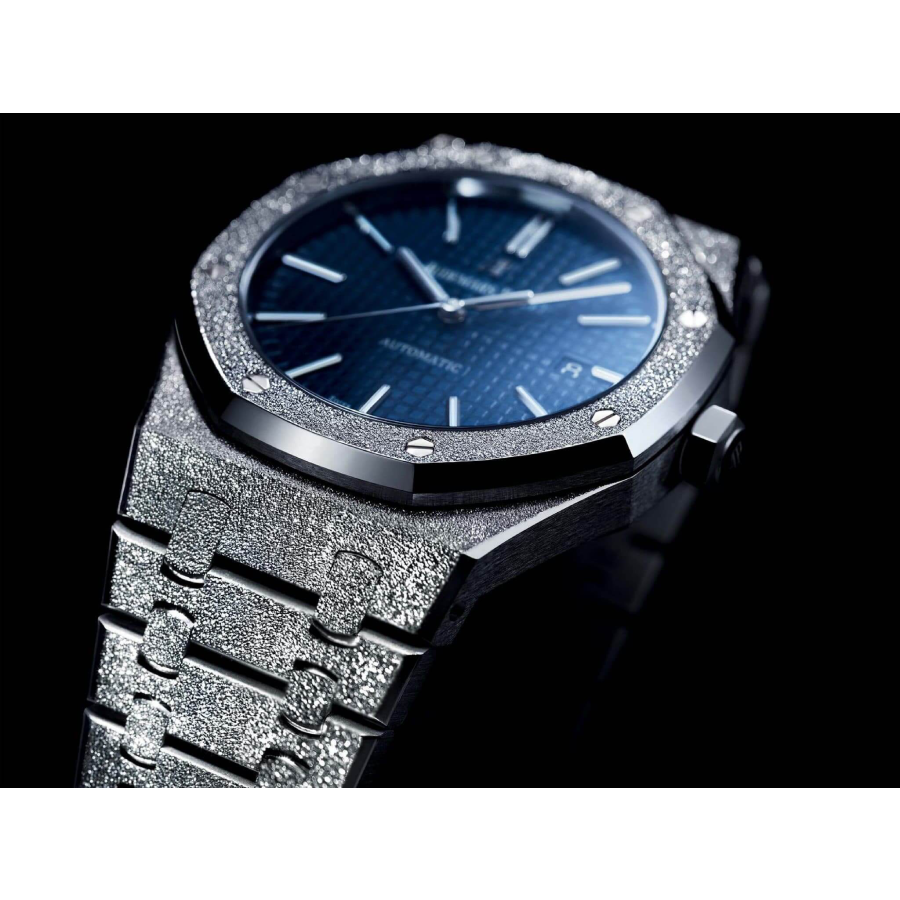 Frosted-AP-Blue-Replica-1 Audemars Piguet 67653BC.GG.1263BC.02 Frosted Blue Replica - Image 3