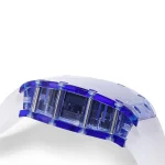 Richard Mille 35-01 Blue White Rubber Bracelet Replica - Image 3
