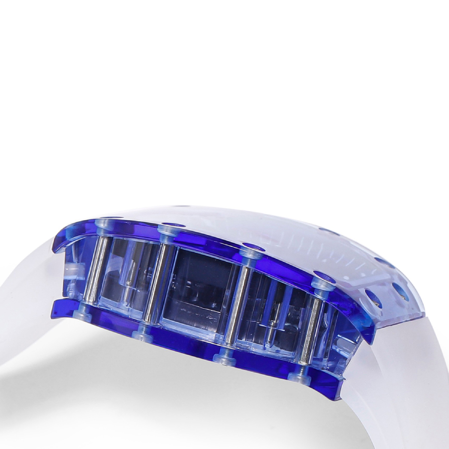 Richard-Mille-35-01-Blue-White-Rubber-Bracelet-Replica2 Richard Mille 35-01 Blue White Rubber Bracelet Replica - Image 3
