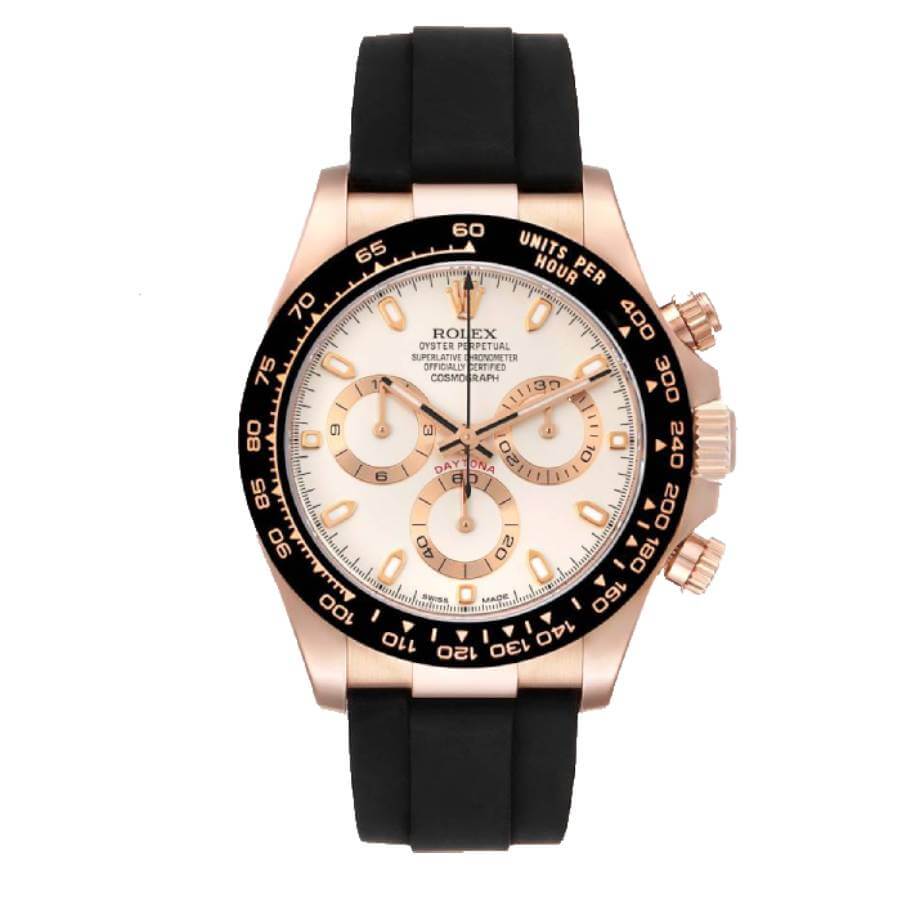 Rolex-Cosmograph-Daytona-Rose-Gold-Oysterflex-116515-replica1 Rolex Cosmograph Daytona Rose Gold Oysterflex 116515 Replica - Image 1