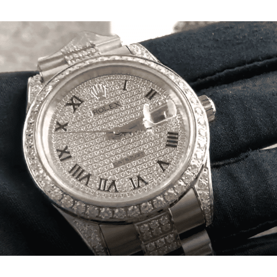 Rolex-Datejust-116622-White-Gold-Diamond-Dial-Iced-Out-Replica Rolex Datejust 116622 White Gold Diamond Dial Iced Out Replica - Image 2
