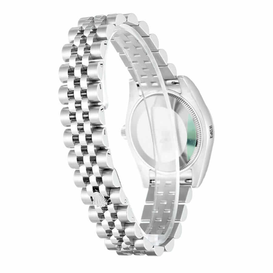 Rolex-Datejust-Blue-Roman-Numeral-Replica-Back Rolex Datejust 178240-0037 Midsize Blue Steel Replica - Image 3