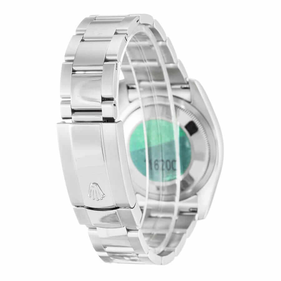 Rolex-Datejust-II-White-Roman-Numeral-Replica-Back Rolex Oyster Perpetual Datejust White Dial 116200 Replica - Image 3