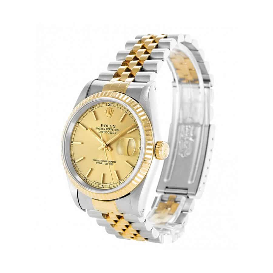 Rolex-Datejust-Two-Tone-Replica-Left Rolex Datejust 116233 Champagne Dial Replica - Image 2