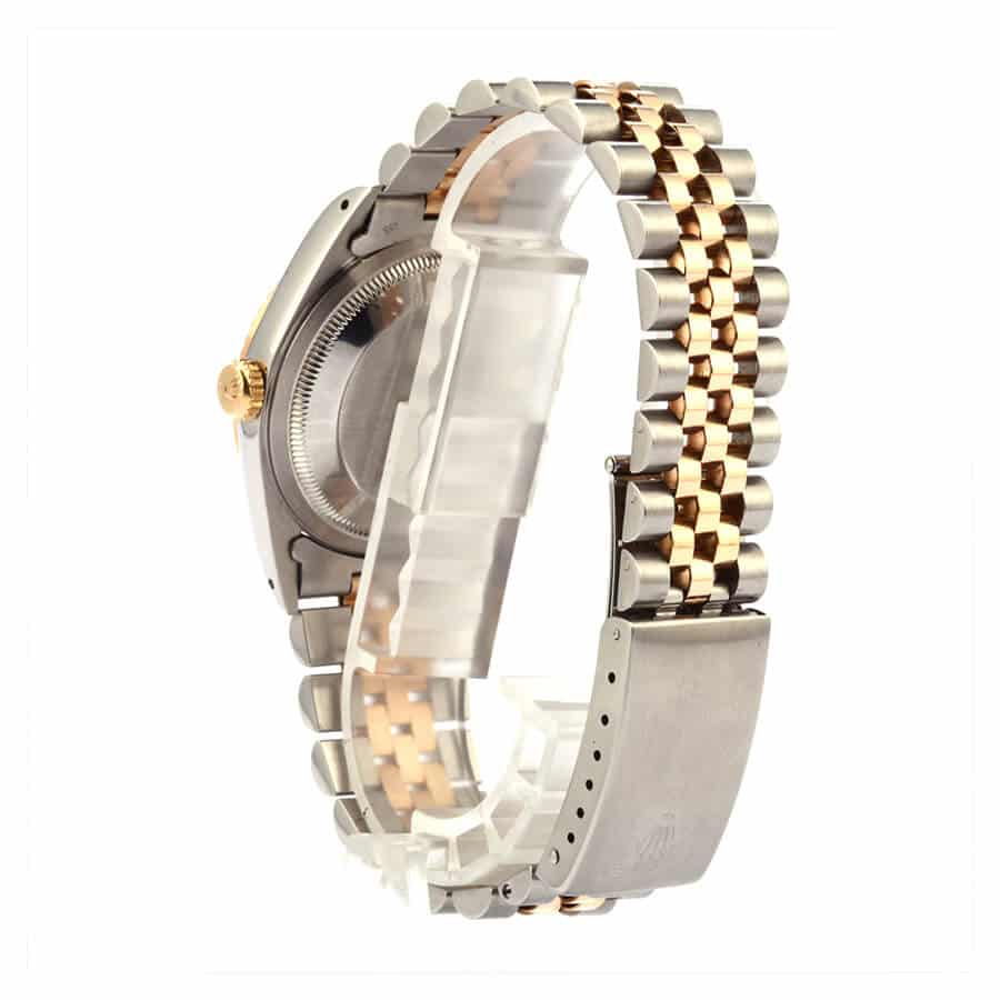 Rolex-Datejust-Two-Tone-Silver-Dial-Replica-Back Rolex Datejust Stainless Steel Replica - Image 4