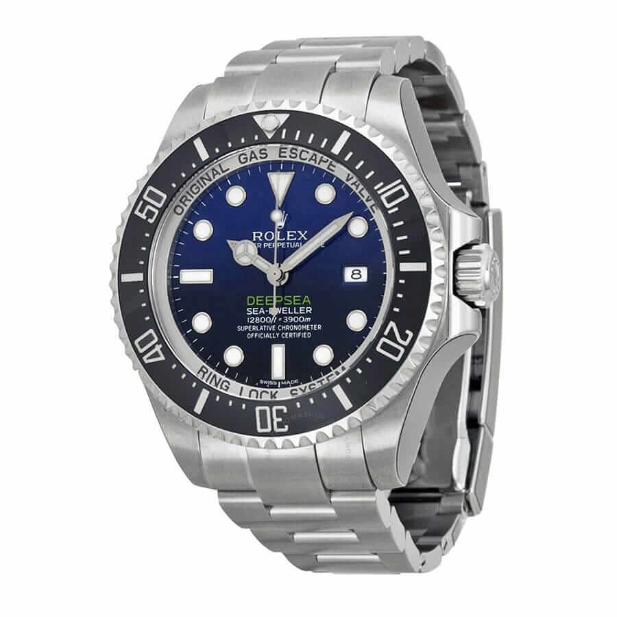 Rolex-Deep-Sea-BlackBlue-Replica-Left Rolex DEEPSEA Sea-Dweller Stainless Steel 126660-0002 Oyster Replica - Image 2