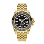 Rolex Gmt Master II 116718LN Gold Black Dial Replica