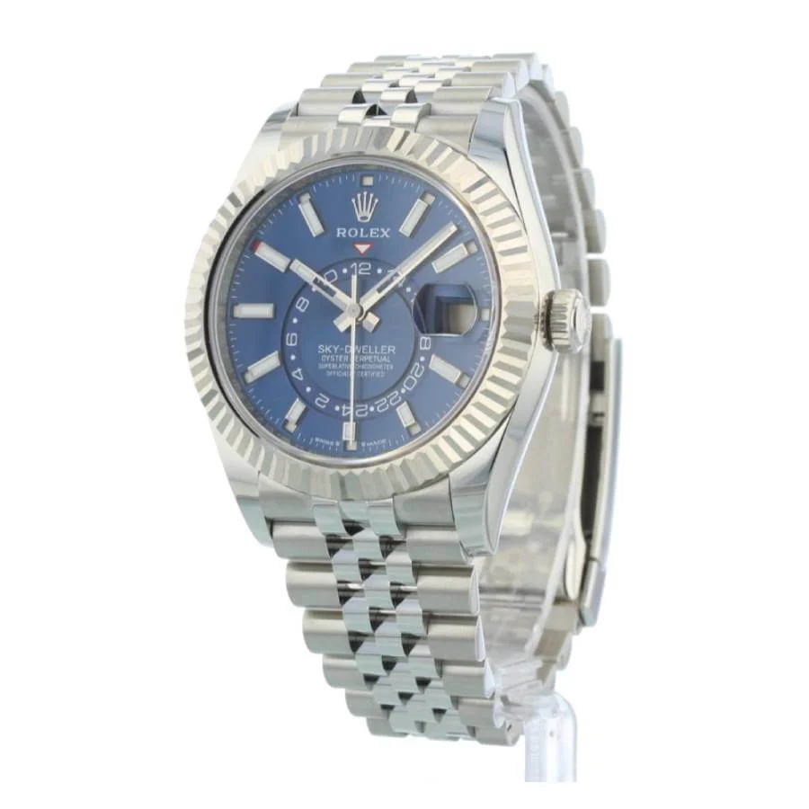 Rolex-Sky-Dweller-2 Rolex Sky-Dweller Blue Dial Stainless Steel 336934 Jubilee Replica - Image 2