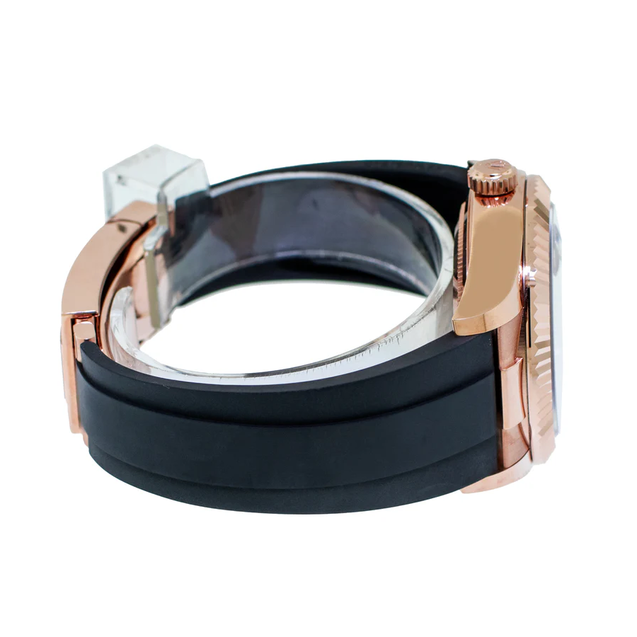 Rolex-Sky-Dweller-326935-0007-SRO-Automatic-Everose-Rhodium-Dial-Rubber-Strap-Replica2 Rolex Sky-Dweller 326935-0007 SRO Automatic Everose Rhodium Dial Rubber Strap Replica - Image 4