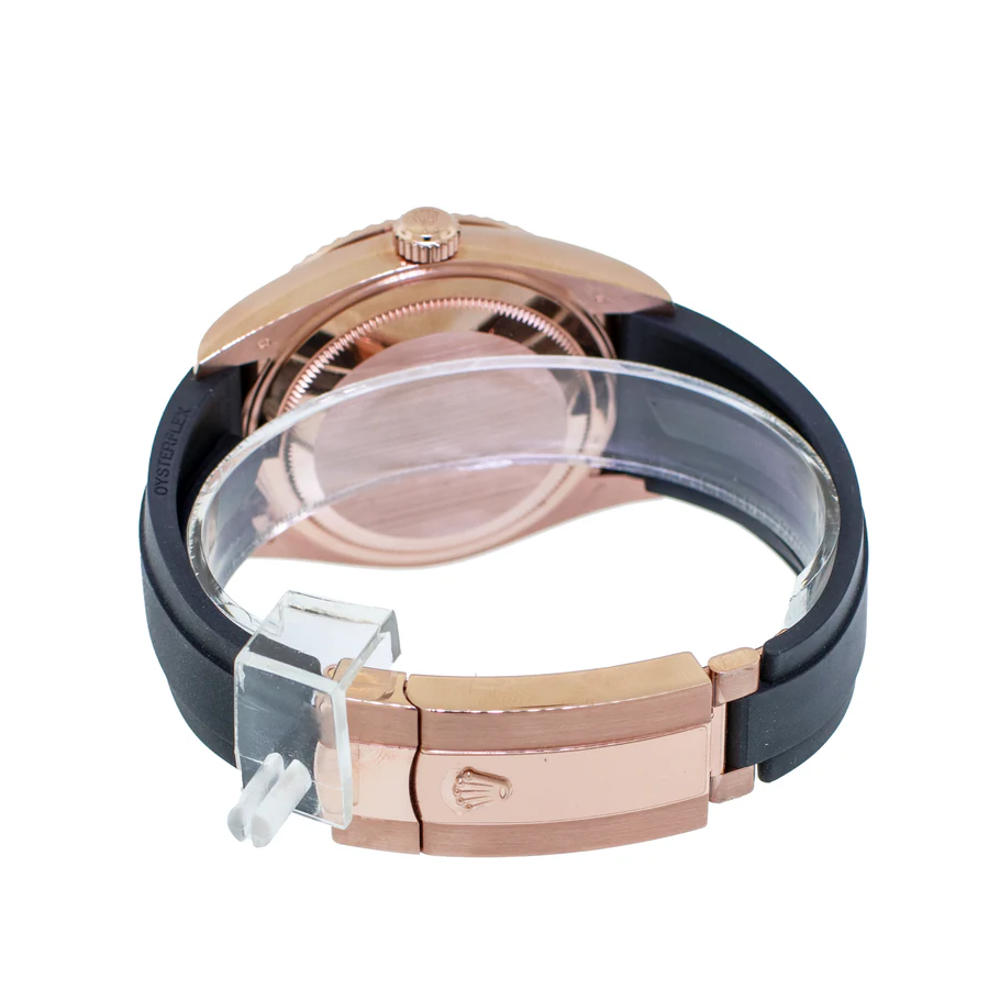 Rolex-Sky-Dweller-326935-0007-SRO-Automatic-Everose-Rhodium-Dial-Rubber-Strap-Replica3 Rolex Sky-Dweller 326935-0007 SRO Automatic Everose Rhodium Dial Rubber Strap Replica - Image 5