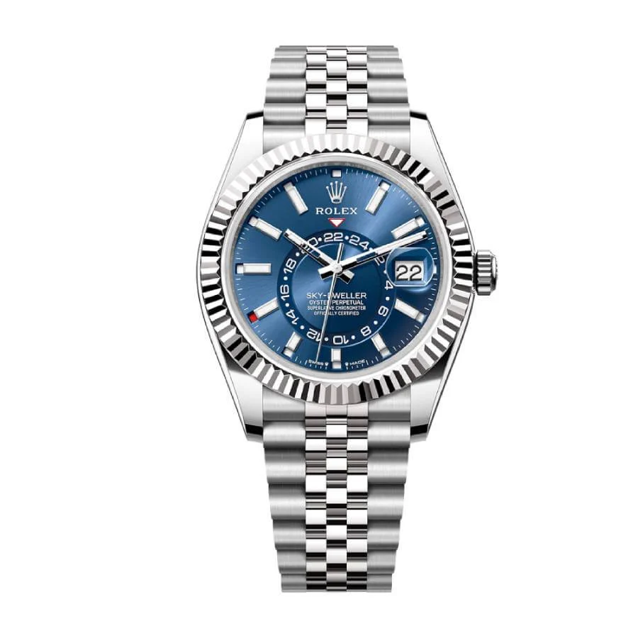 Rolex-Sky-Dweller Rolex Sky-Dweller Blue Dial Stainless Steel 336934 Jubilee Replica - Image 1